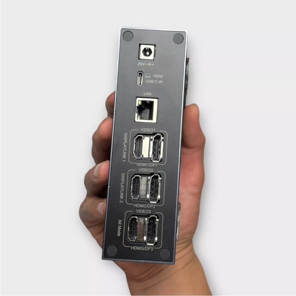 IVIIN 100W USB-C docking station triple 4k display 1 gbps ethernet 3.5mm D6919 - Picture 7 of 15